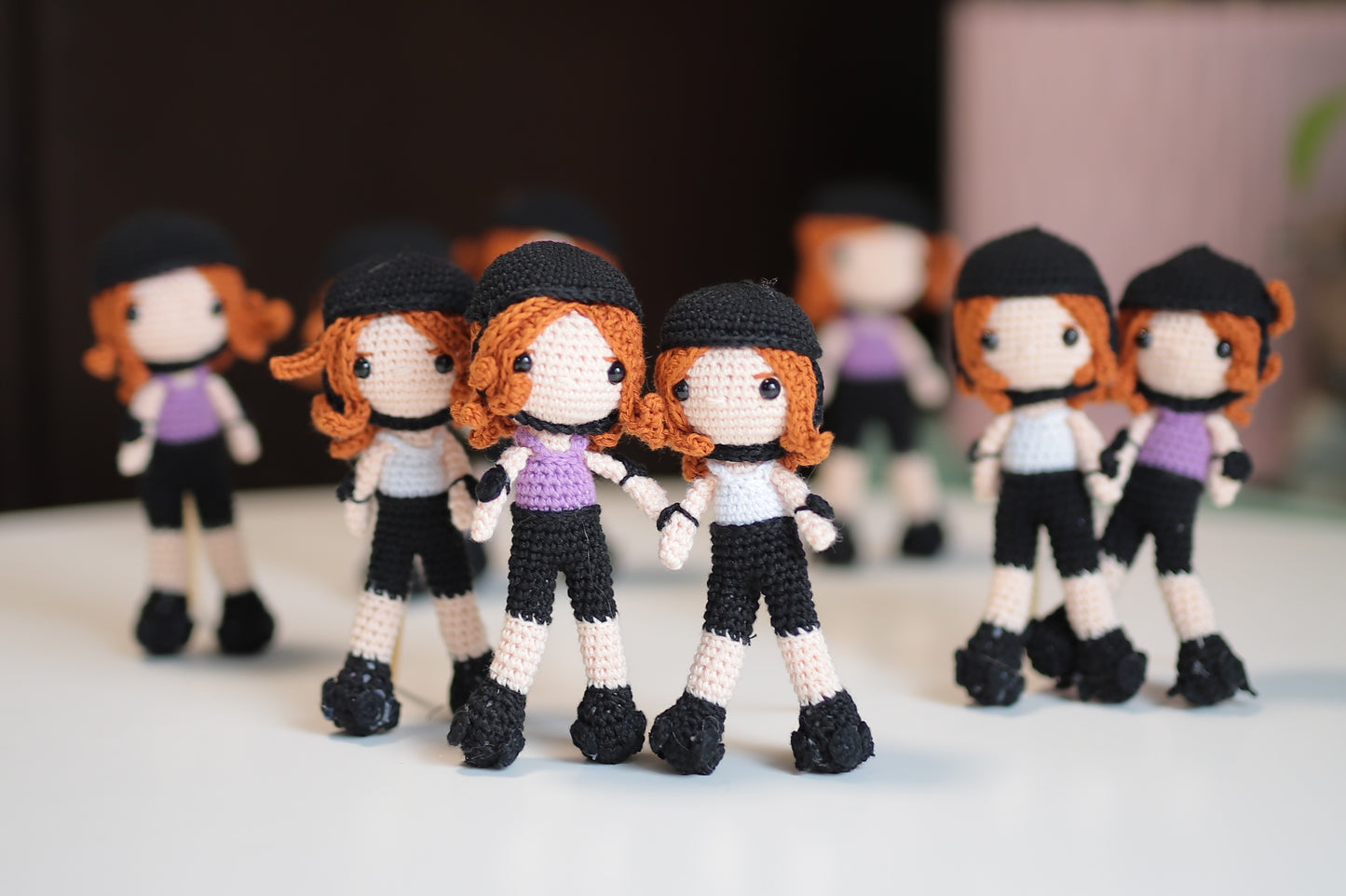 Derby Doll Keychain by CroChic