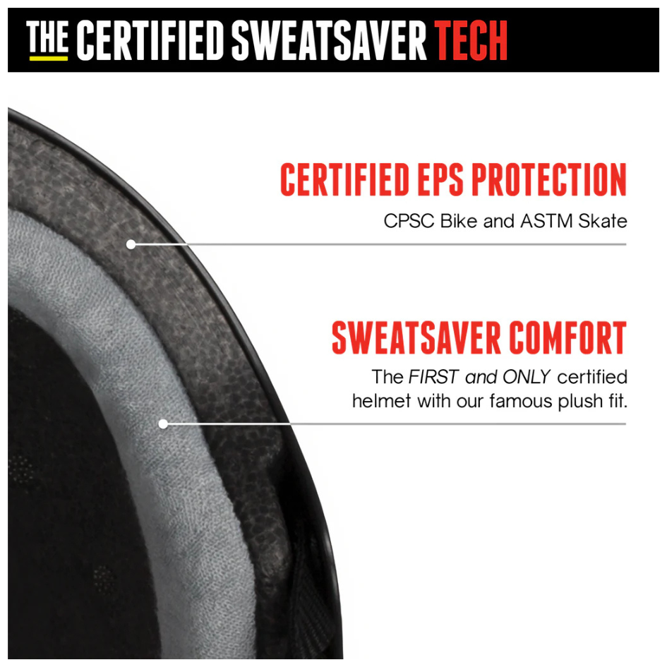 Triple 8 Sweatsaver Helmet with Visor