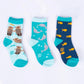 Sock it to Me Youth and Junior Crew 3-pack Socks