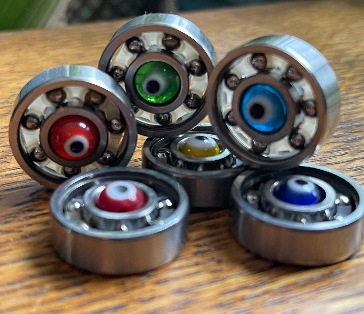 Upcycled Bearings Keychains and Necklaces