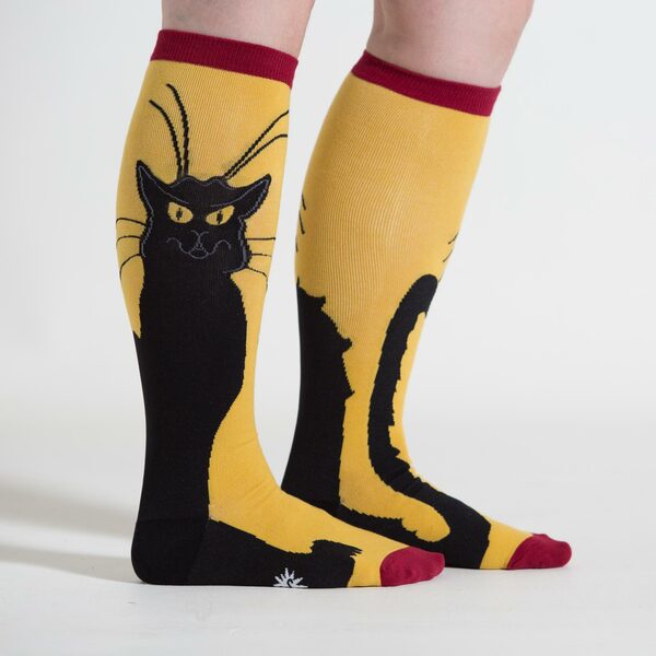 Black Cat Over-The-Knee Socks